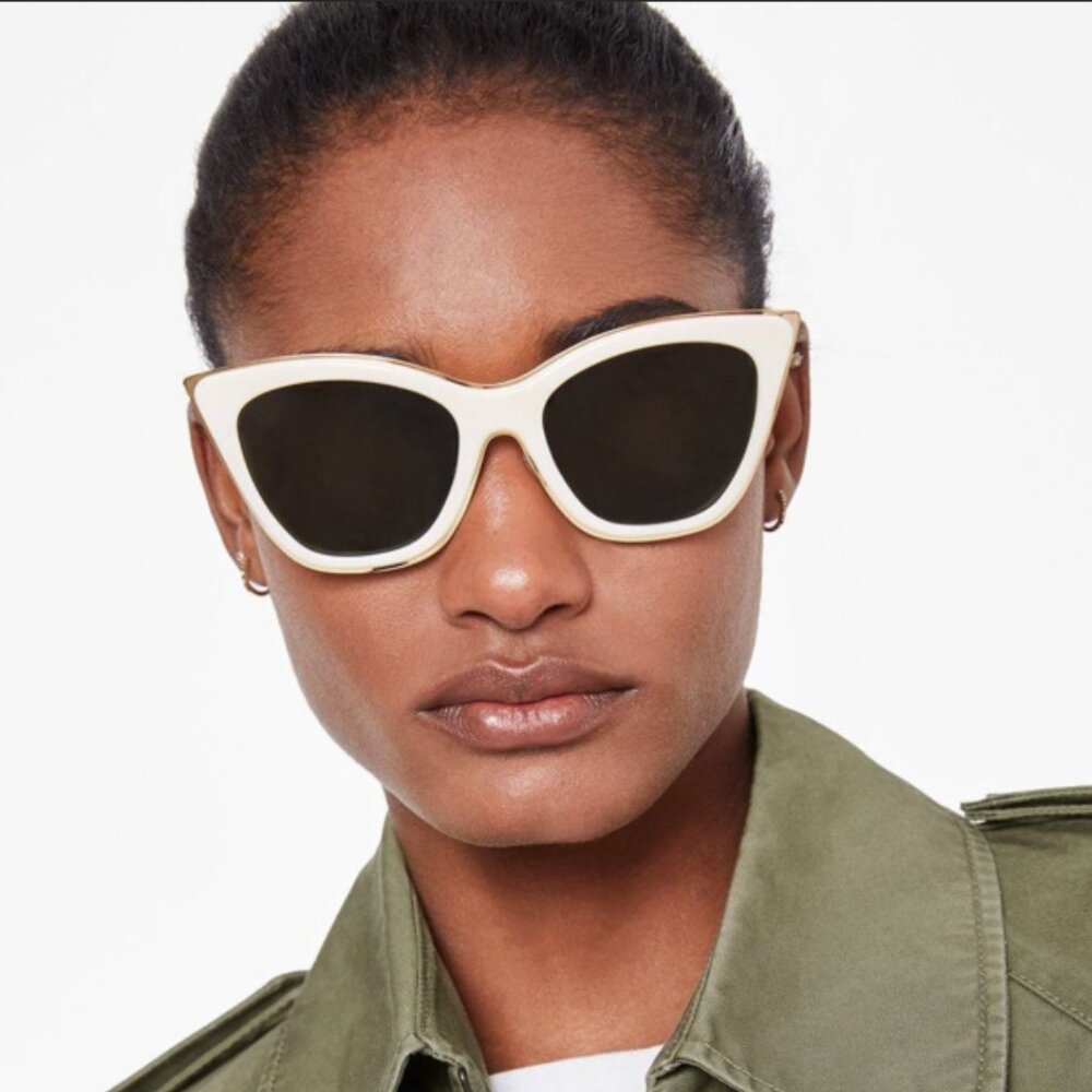 ANINE BING Echo Park Sunglasses Bone | Auth Designer Shades | Trendy Eyewear